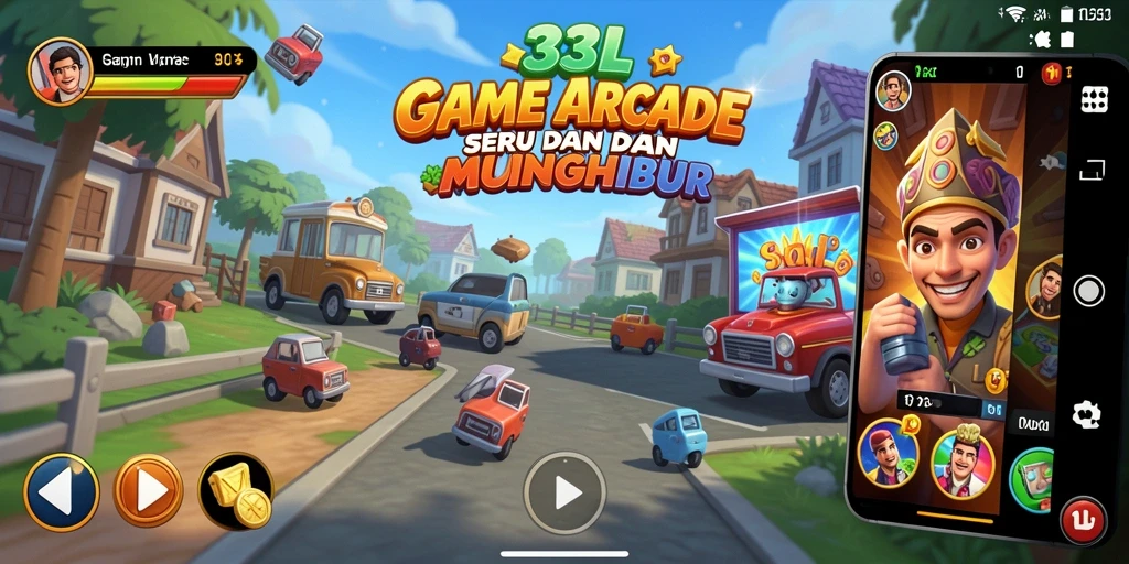 Tangkapan layar 33L menampilkan aksi gameplay Arcade yang mengasyikkan.