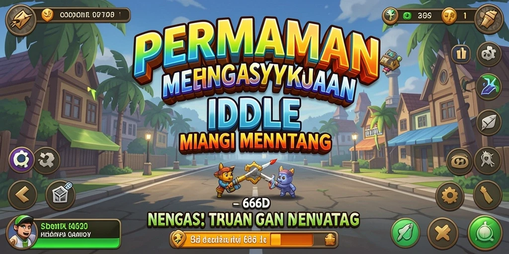 Gameplay menawan dari 66D di layar utama dengan fitur Idle.