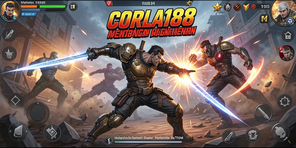 Screenshot gameplay CORLA188 yang menunjukkan aksi seru dan karakter penuh warna.