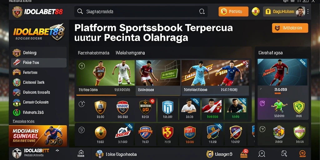 Tangkapan layar menampilkan fitur live betting di IDOLABET88.