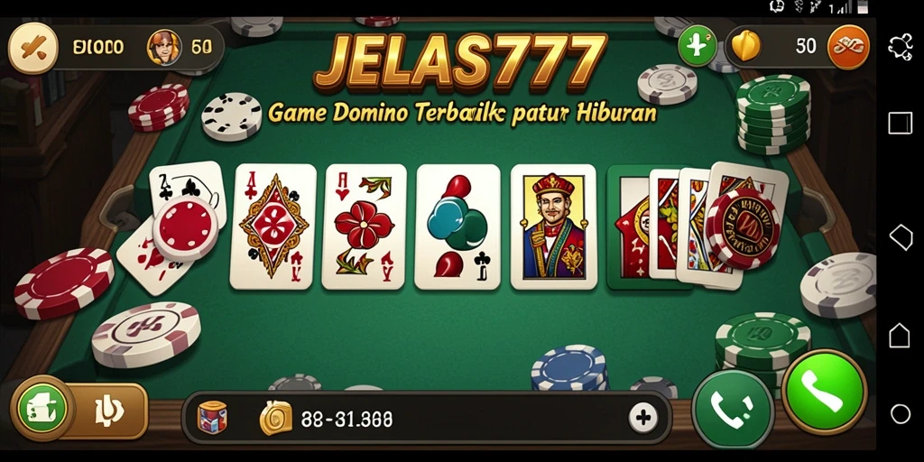 Tampilan gameplay Domino yang seru dan interaktif