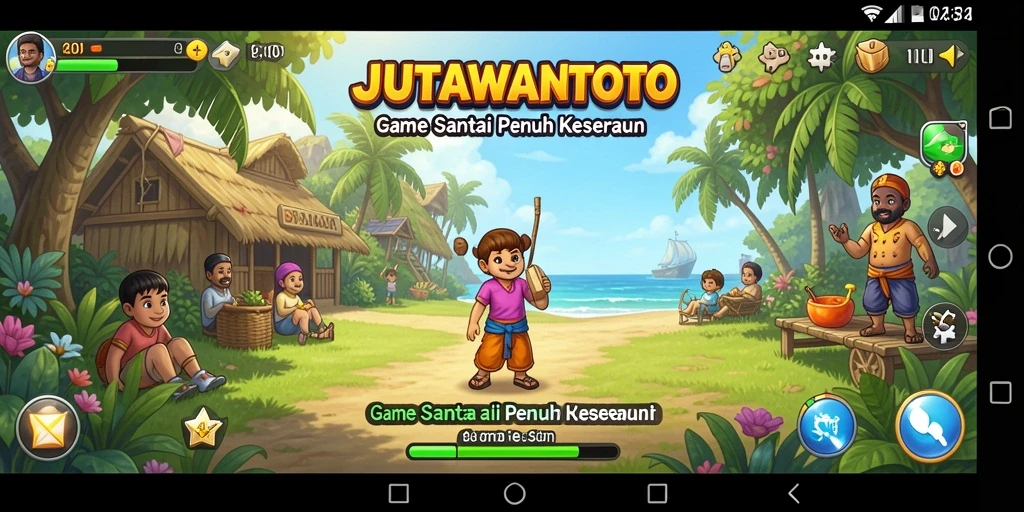 Screenshot gameplay <strong>JUTAWANTOTO</strong> menunjukkan tantangan seru dan grafis menarik.