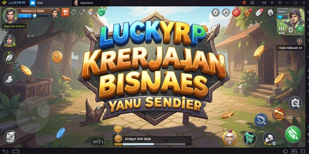 Tangkapan layar gameplay LUCKYRP dengan grafis Tycoon yang menawan.