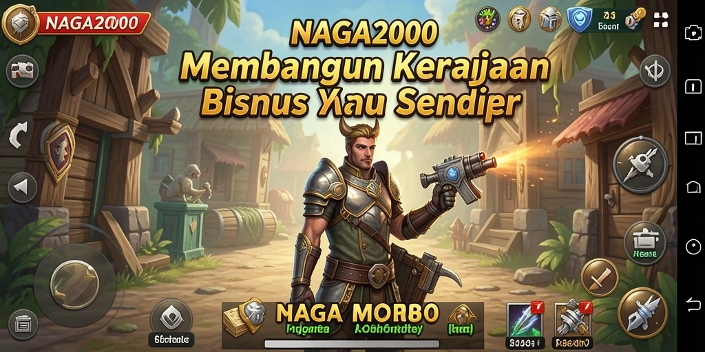 Tampilan gameplay NAGA2000 yang menarik dengan elemen bisnis yang mendalam.