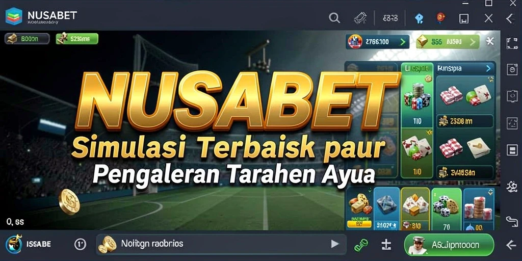Gameplay NUSABET menampilkan suasana taruhan yang menyenangkan.