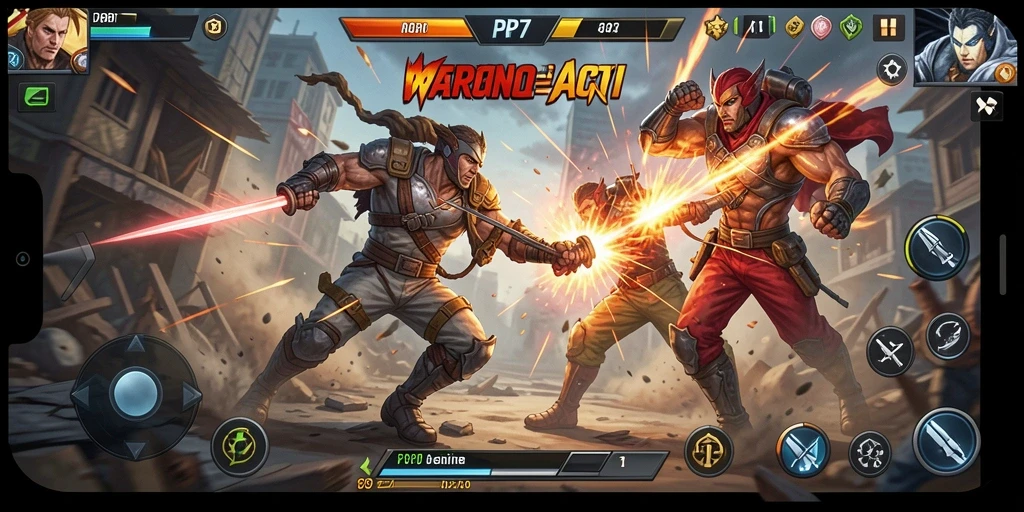 Tampilan gameplay PP7 yang intens dan penuh aksi.