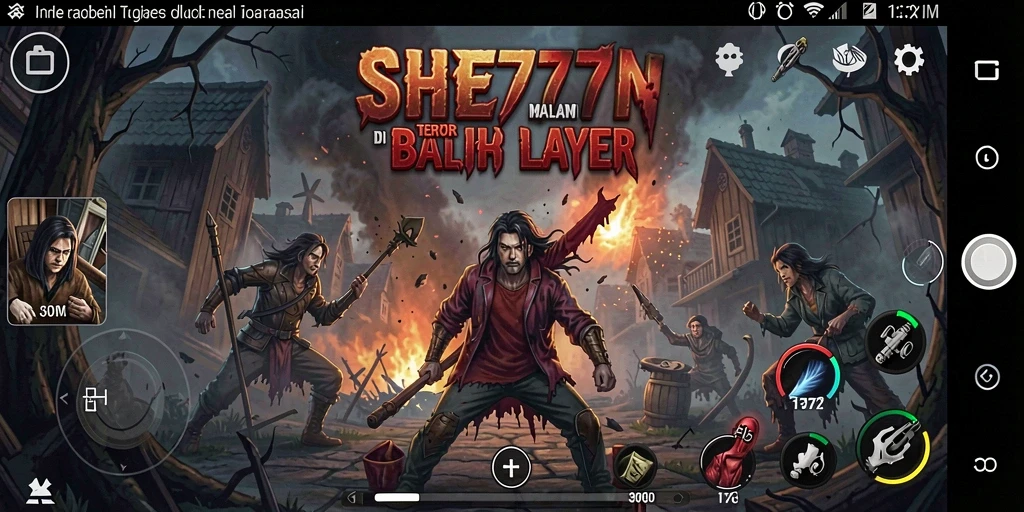 Screenshot dari gameplay menegangkan dalam SHE777 yang mencekam.