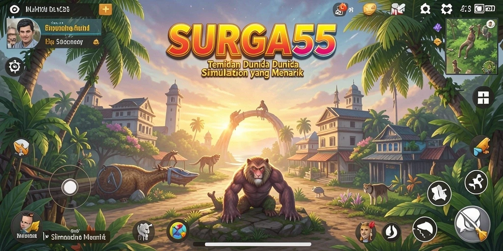 Tampilan gameplay SURGA55 yang menarik dan interaktif.