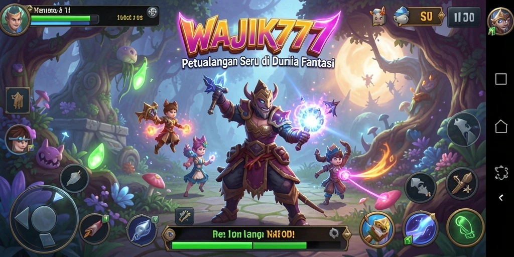 Tampilan gameplay menakjubkan dalam WAJIK777 menunjukkan aksi RPG yang mendebarkan.